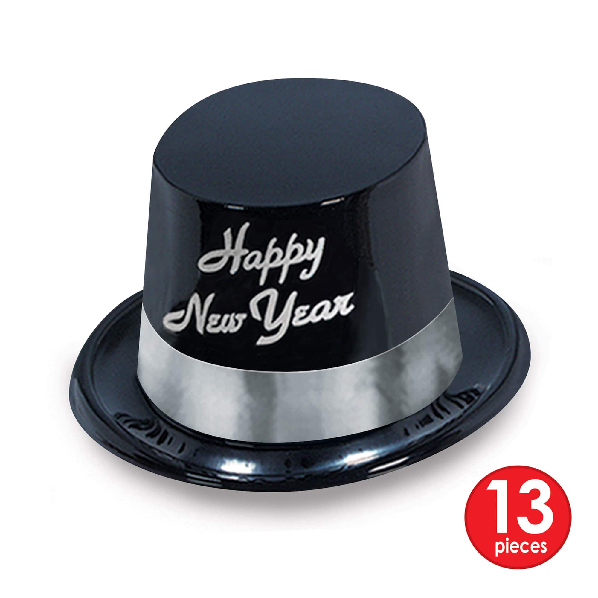 Beistle Black & Silver New Year Legacy Party Favor Kit for 25